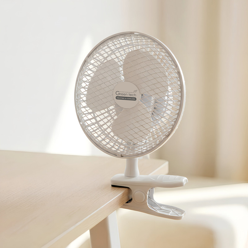 VENTILATOR S KOPCOM GREEN TECH 17W, 6", BIJELA BOJA