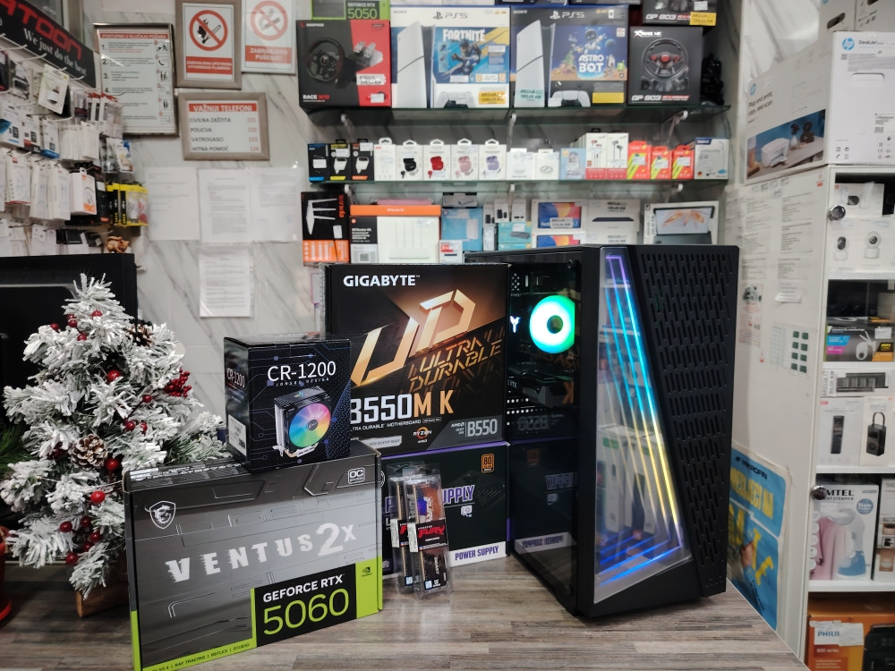 GAMING PC RAČUNAR RYZEN 5 5600X RAM 16GB SSD 1TB RTX 5060