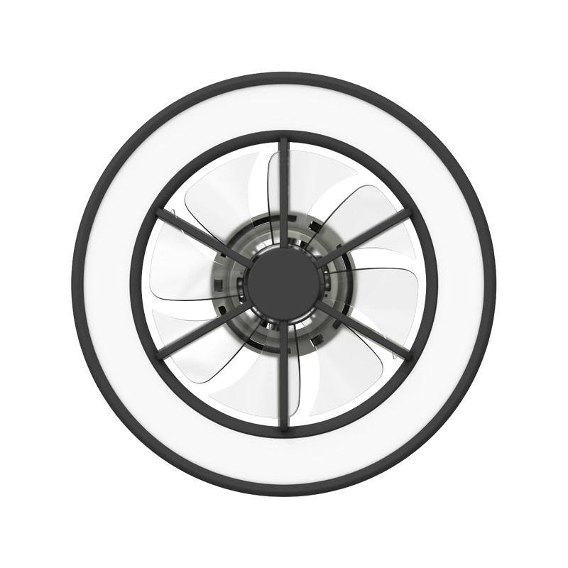 STROPNI VENTILATOR SA SVJETILJKOM GREEN TECH, 18, 40W, 3CCT, CRNI