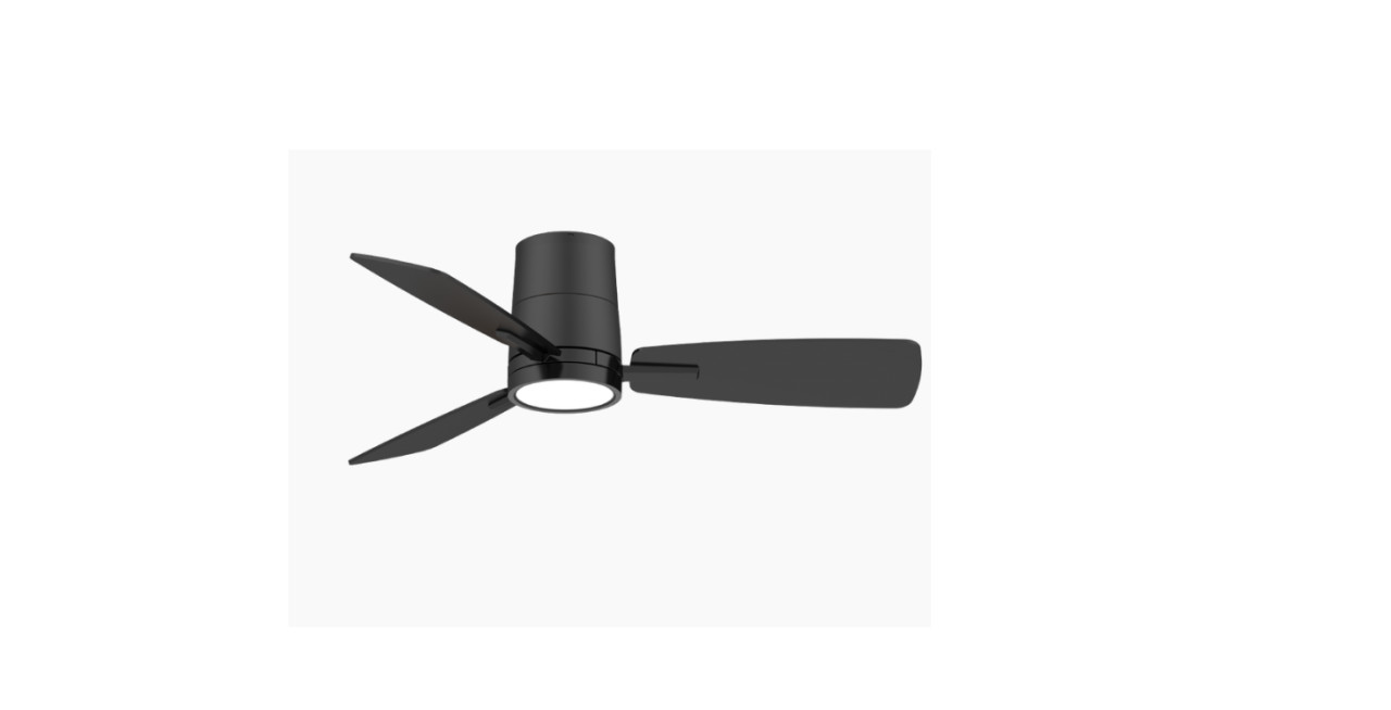 STROPNI VENTILATOR SA SVJETILJKOM GREEN TECH 15W , CRNO