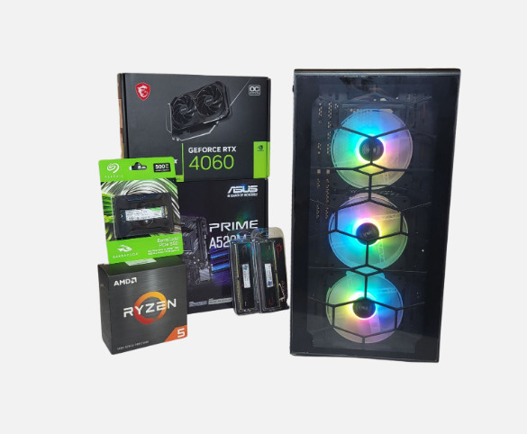 Gaming Racunar PC Ryzen 5 5500 RTX 4060 8GB 16GB 500GB