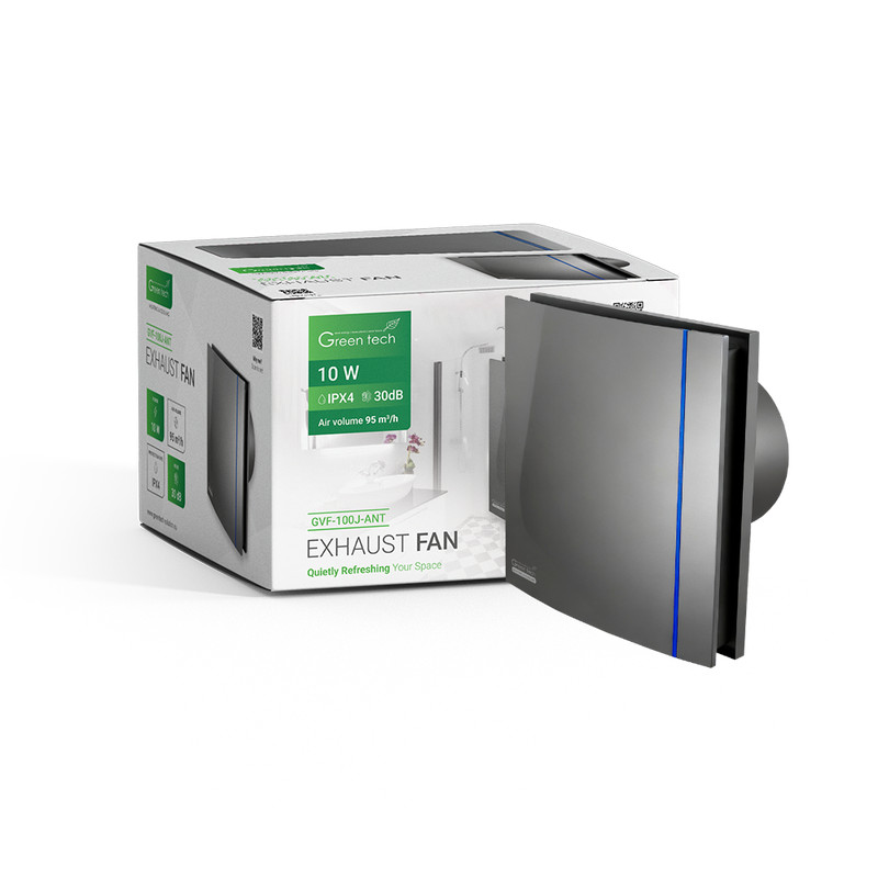 ISPUSNI VENTILATOR GREEN TECH GVF-100J ANTRACIT